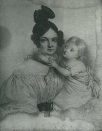 Amelia Załuska z Ogińskich (1805-1858) von Rys. C. Wolff
